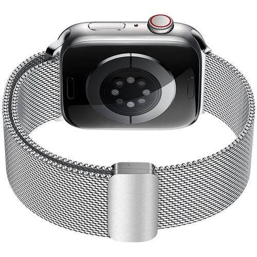 INF Grafitni milanski pašček iz nerjavečega jekla za Apple Watch Silver L, (22103091) Cene