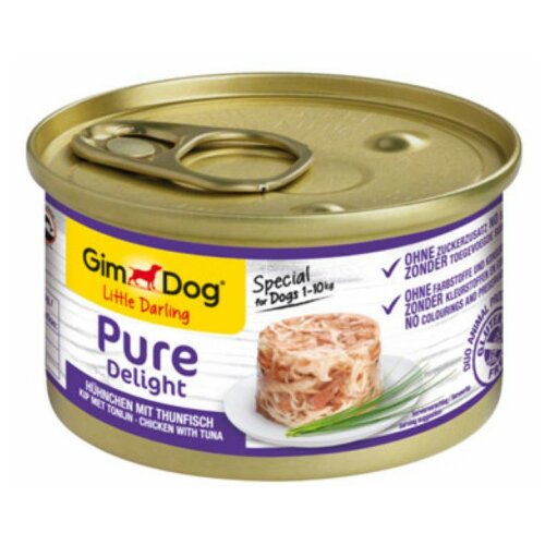 Gim Dog little darling pure delight piletina sa tunom, konzerva za pse 85 g Cene