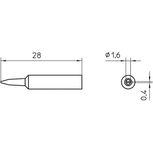 Weller spajkalna konica v obliki dleta xnt a velikost konice 1.6 mm vsebuje 1 kos, (20394578) Cene