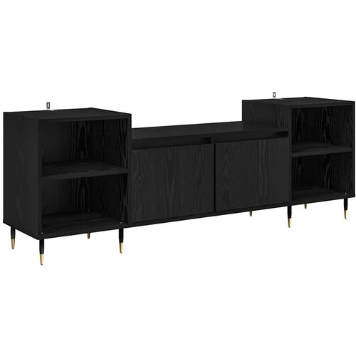 vidaXL TV omarica Črna Orehovina 160 x 35 x 55 cm Konstruiran les, (5000113001) Cene
