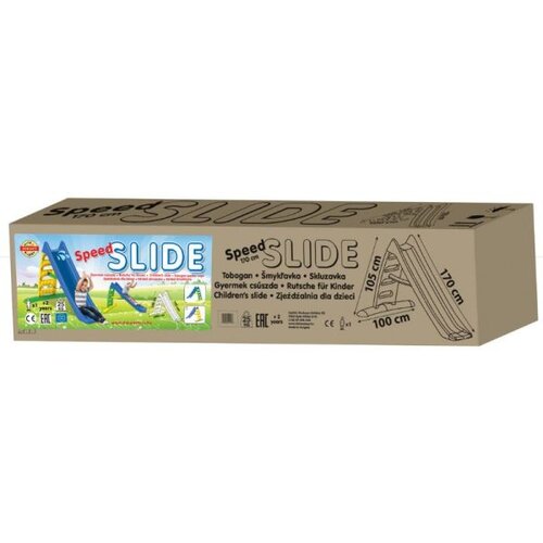 SPEED Tobogan 170 cm, moder modro-rumen, do 25 kg Cene