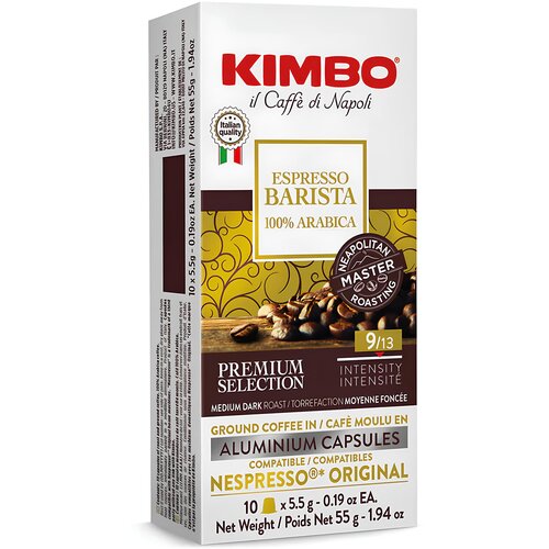 KIMBO barista espresso 100% arabica 10/1 | nespresso kompatibilne alu kapsule Cene