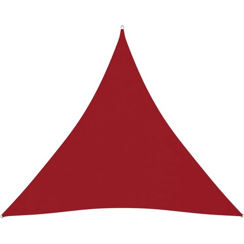 vidaXL Senčno jadro oksford blago trikotno 3,6x3,6x3,6 m rdeče, (20803746) Cene