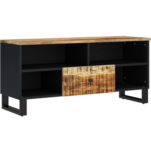 Maison Chic TV omarica - TV stojalo - Televizijska omarica 100x33x46 cm trden mangov les in inženirski les, (21699548) Slike
