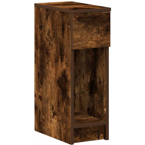 Maison Chic Nočna omarica - Nočna miza z predalom dimljeni hrast 20x36x60 cm, (21690128) Cene