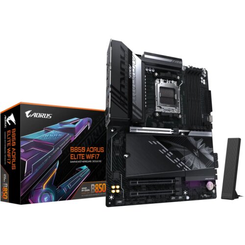Gigabyte B850 AORUS ELITE WIFI7, DDR5, SATA3, USB3.2Gen2x2, DP, 2.5GbE, WiFi 7, AM5 ATX Cene