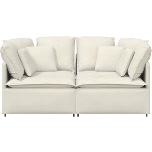  Modularna sofa s jastucima krem boje Slike