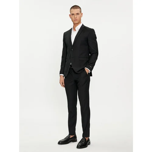 Jack & Jones Obleka Solaris 12148166 Črna Super Slim Fit