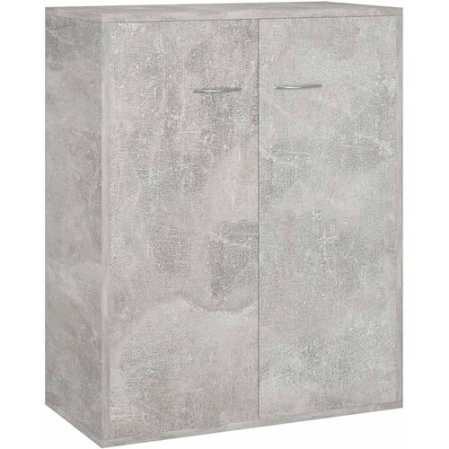  Komoda siva boja betona 60 x 30 x 75 cm od konstruiranog drva Slike