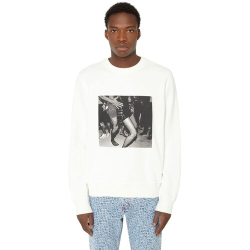 Diesel Sweatshirt - S-GINN-E8 SWEAT-SHIRT white Slike