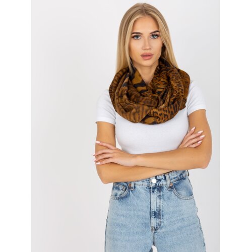 Fashion Hunters Camel scarf with animal patterns Cene