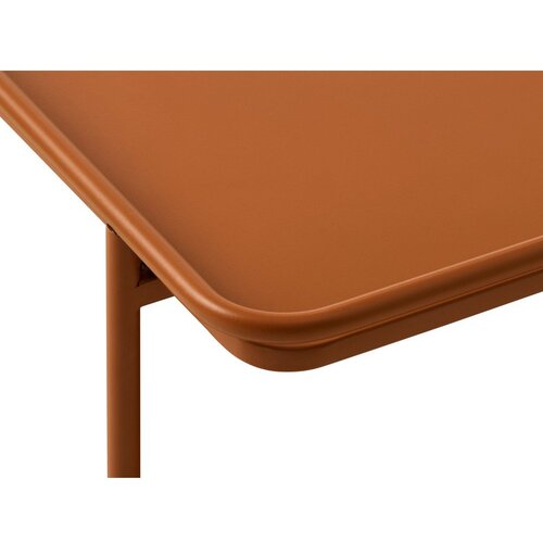 Unique Furniture Kovinska klubska mizica v barvi terakote 55x110 cm Yuba &amp;ndash; Slike