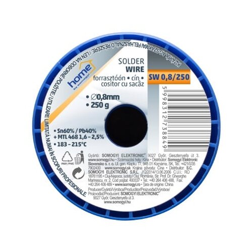 Sma SOMOGYI ELEKTRONIC SW0, 8/250 Tinol za lemljenje Slike