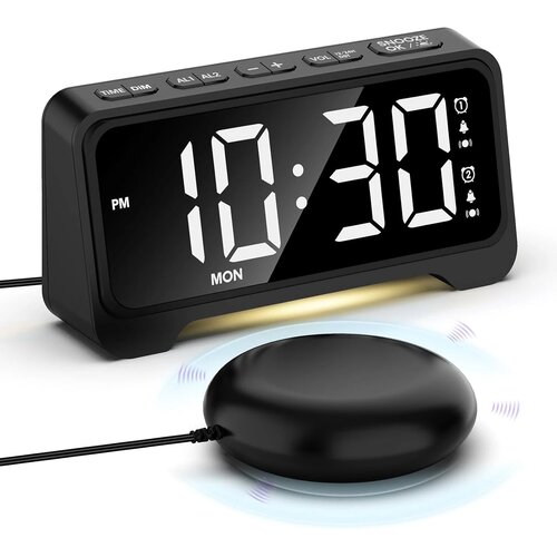 MESQOOL vibracijska digitalna budilka z USB polnjenjem Slike