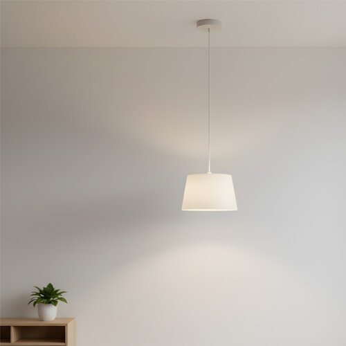  Visilica na sajli AIDA 1xE27/60W/230V, prečnik 25 cm, hrast/bela Slike