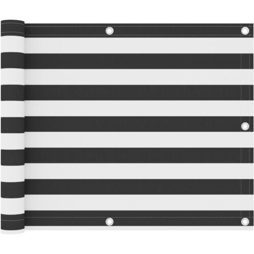 VidaXL Balkonsko platno antracitno in belo 75x300 cm oksford blago, (20764753) Slike