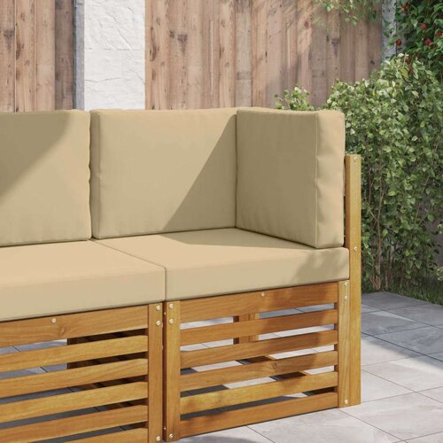  Zunanja blazina za kavč 3 pcs Bež Poliester, (5000202657) Cene