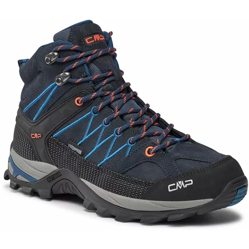 CMP Trekking čevlji Rigel Mid Trekking Shoes Wp 3Q12947 B.Blue-Flash Orange 27NM