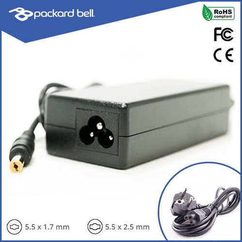  Punjač za Packard Bell laptop konektor punjača: 5.5 x 2.5 mm 65W (19V 3.42A) Cijene
