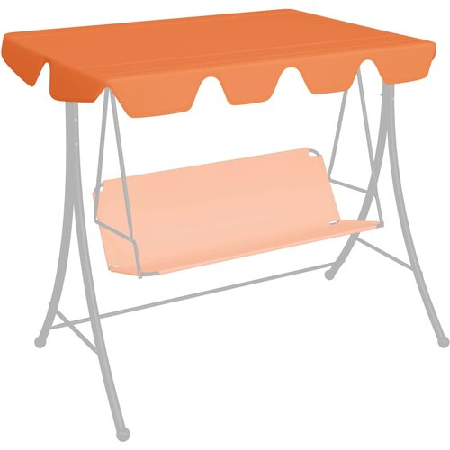 VidaXL Streha za vrtno gugalnico oranžna 150/130x70/105 cm Slike