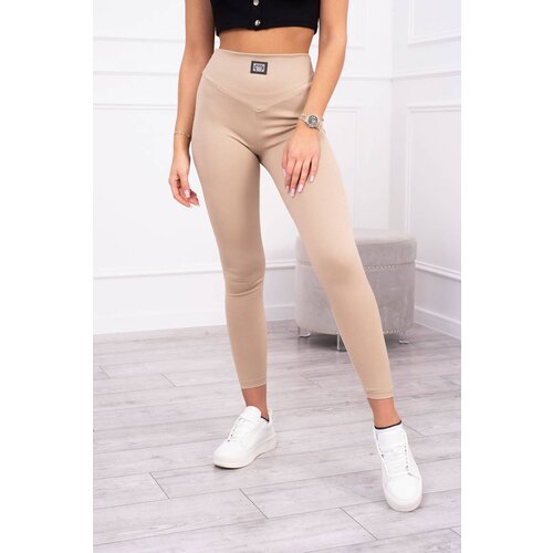 Kesi Ribbed leggings beige Slike