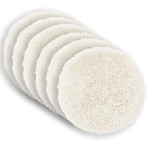  Presvlaka za jastuk 6 pcs HEERLEN Bijela &amp;Oslash; 60 cm PV flis Slike