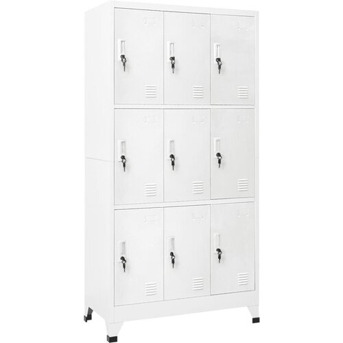  s ključem i 9 pretinaca čelični 90 x 45 x 180 cm sivi Cijene