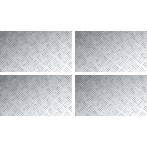  Aluminijski Čelični Limovi 4 kom Protuklizni 70x40 cm Slike