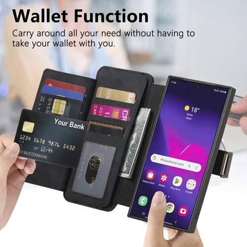 INF Magnetni snemljiv etui z denarnico za Samsung Galaxy - črn Samsung Galaxy A14, (21734145) Cene