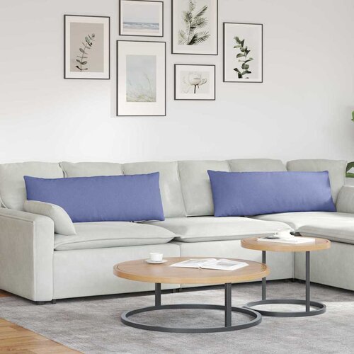  Jastučići za sofu 2 pcs Traper plava 120 x 40 cm tkanina Cene