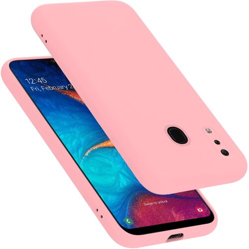 Cadorabo Ohi&amp;scaron;je združljiv s Samsungom v tekoči roza barvi - za&amp;scaron;čitni pokrov iz fleksibilnega silikona TPU, (20591209) Slike