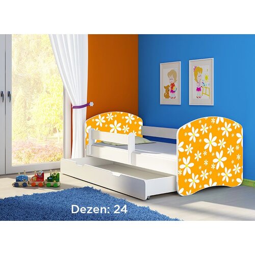 ACMA dečiji krevet II 180x80 f + du&amp;scaron;ek 6 cm WHITE24 Slike