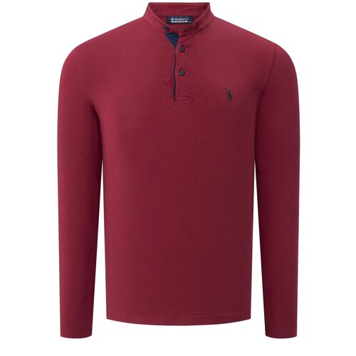 Dewberry V4009 MENS SWEATSHIRT-PLAIN BURGUNDY Slike