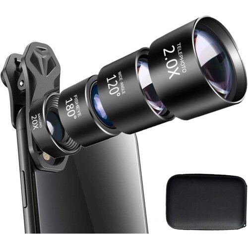 INF Mobilni objektiv 4-v-1 ribje oko + &amp;scaron;irokokotni + tele + makro, (21261857) Slike