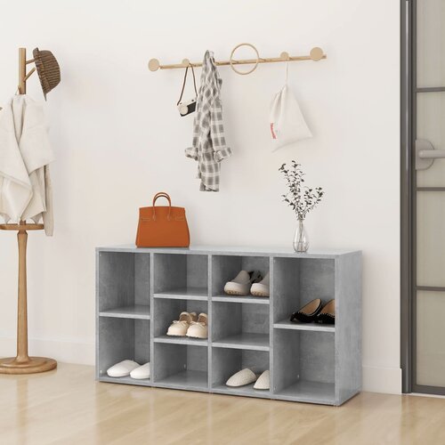 vidaXL Klupa za cipele siva boja betona 103 x 30 x 54,5 cm od iverice Cijene