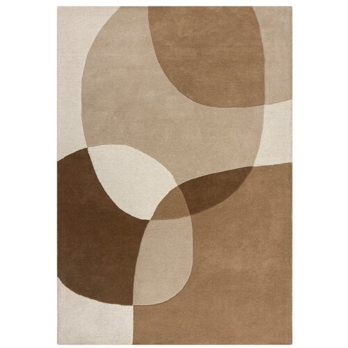 Flair Rugs Rjavo-bež volnena preproga 120x170 cm Glow – Cene