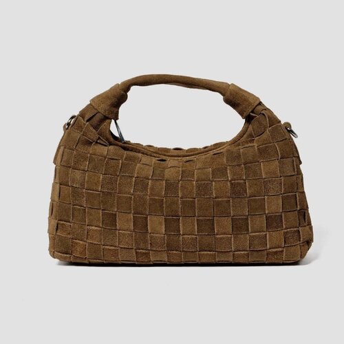 Nunoo Torbe za čez ramo MINI DANDY BRAIDED SUEDE Zelena Cene