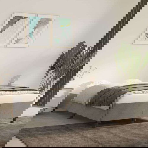  Posteljni okvir svetlo siv 120x200 cm žamet, (20600875) Slike