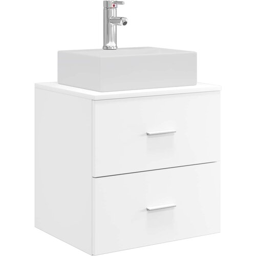 vidaXL Umivalnik s pritrditev na steno Bela 49,5 x 41 x 62,5 cm, (5000245267) Cene