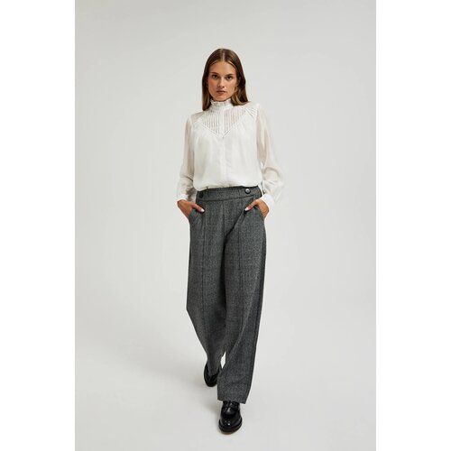 Moodo Women's elegant pants - gray Cene