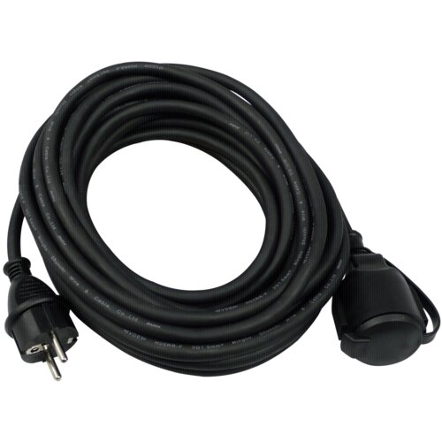 REV extension IP44 50m black Slike