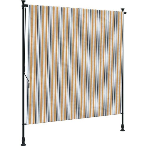  Vanjska roleta žuto-bijela 200 x 270 cm od tkanine i čelika Slike
