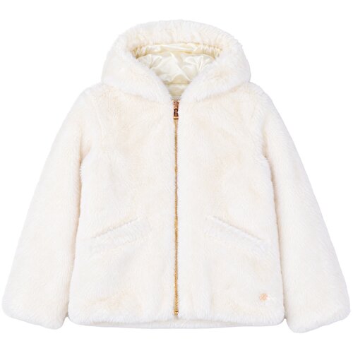 Guess Jakne FAUX FUR HOODED LS JACKET W/ZI Bež Slike