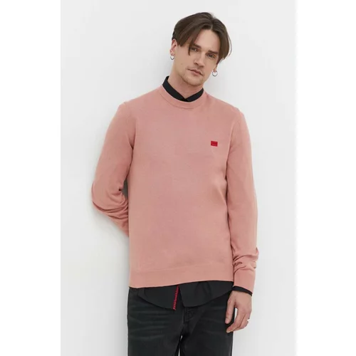 Hugo Pamučni pulover boja: crna, lagani