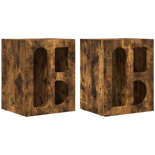  Noćni ormarić 2 pcs Dimljeni hrast 40 x 35 x 50 cm Slike