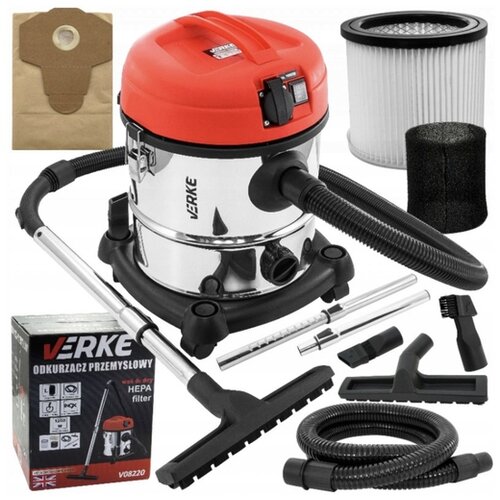 Verke hEPA 20L industrijski gradbeni sesalnik 1200W mokro suhi + vtičnica 1000W V08220 Cene