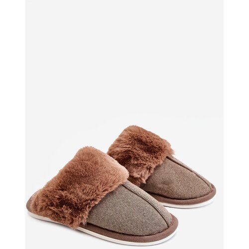 Kesi Men&amp;#039;s warm slippers Brown Marcus Slike