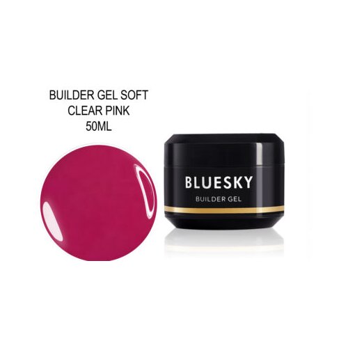  BLUESKY BUILDER GEL SOFT CLEAR PINK 50GR Slike