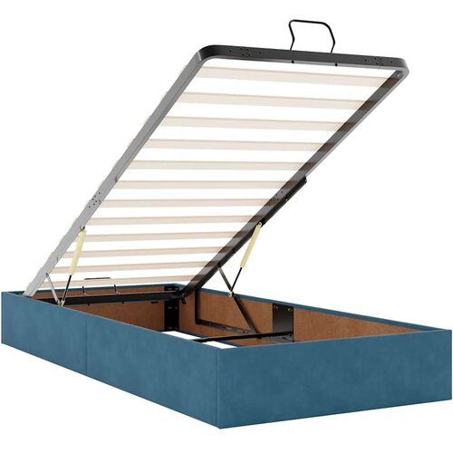 VidaXL okvir za krevet bez madraca tamnoplavi 80x200 cm bar&amp;scaron;unasti Slike