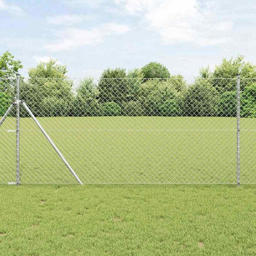  Stup za ogradu Srebrno 10 x 1,4 m (40 x 40 mm mreža) Čelik Cene